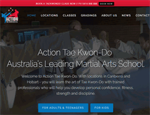 Tablet Screenshot of actiontaekwondo.com